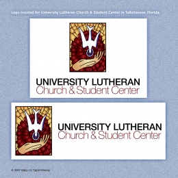 Logo for University Lutheran Church & Student Center, ©2007 Mary Liz Tippin-Moody