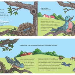 Self promotional mailer for Mary Liz Tippin-Moody Creative Services, © 2017